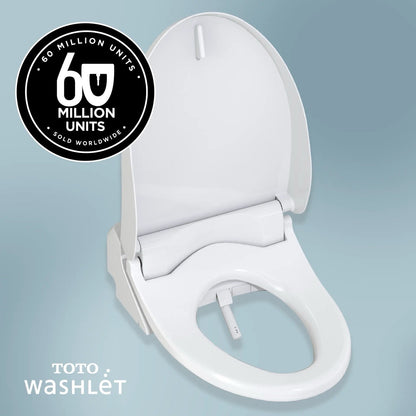 TOTO Washlet Elongated Bidet Seat with SoftClose Lid T1SW2491