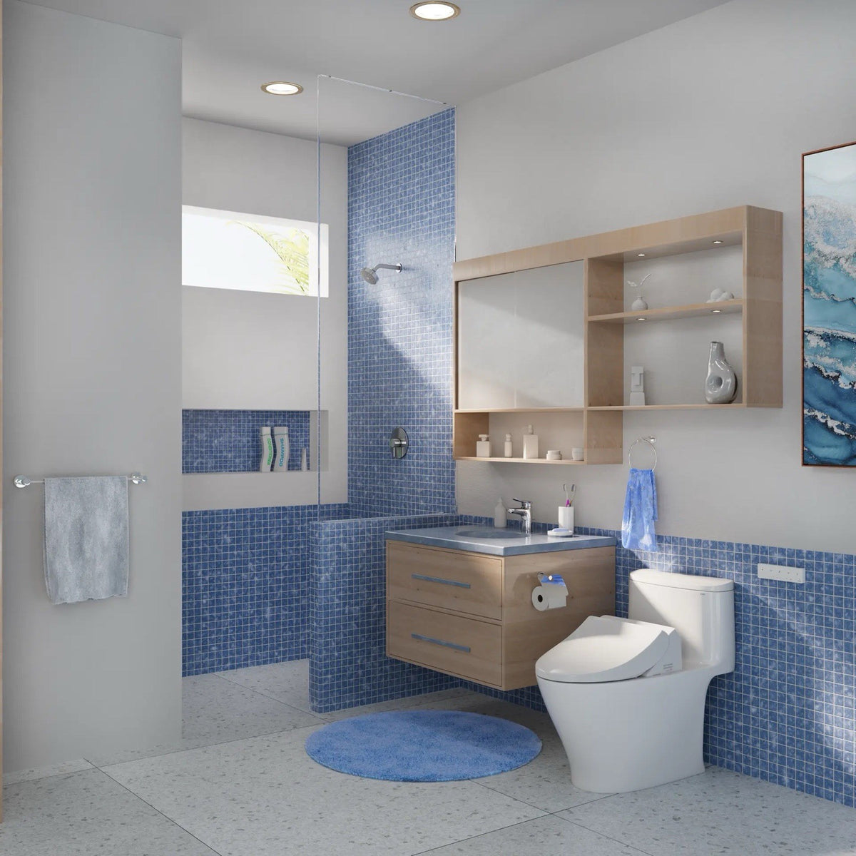 TOTO Washlet Elongated Bidet Seat with SoftClose Lid T1SW2491
