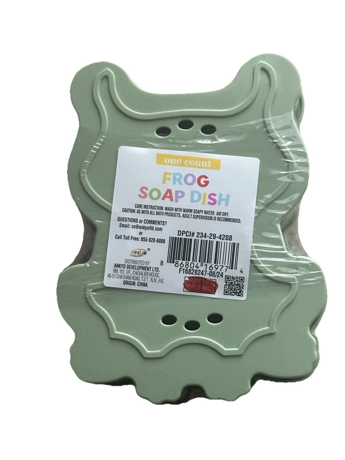 Animal Shaped Soap Dish Green Frog - Bullseye's Playground Modern - Bellso