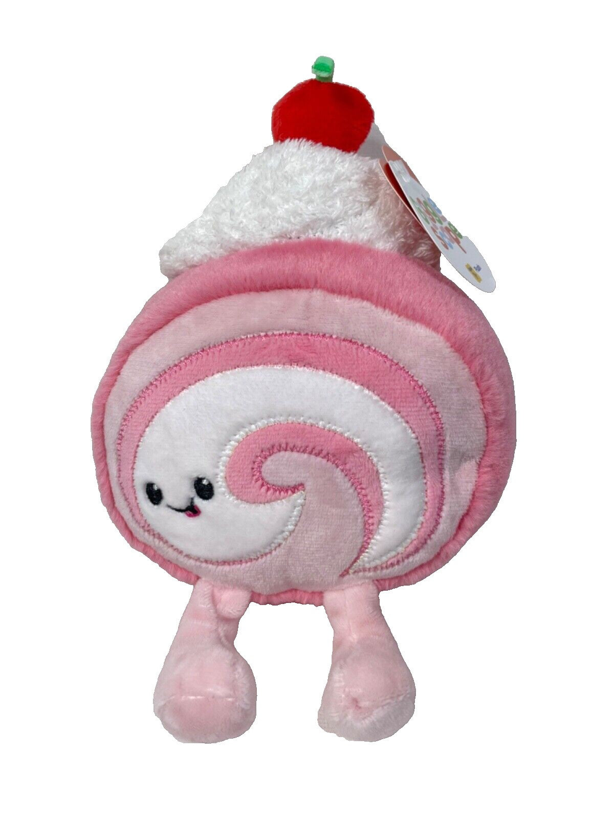 Gigglescape Swiss Roll 8.5" Plush Toy Pink Soft Stuffed Animal - Bellso