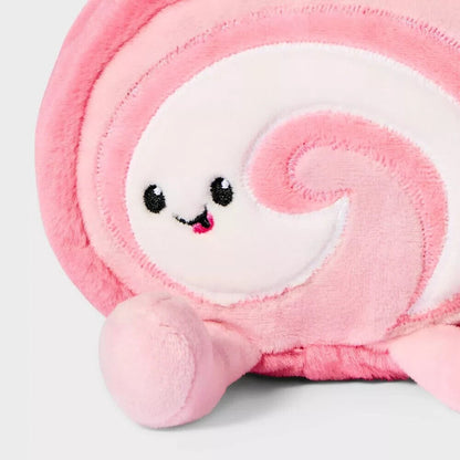 Gigglescape Swiss Roll 8.5" Plush Toy Pink Soft Stuffed Animal - Bellso
