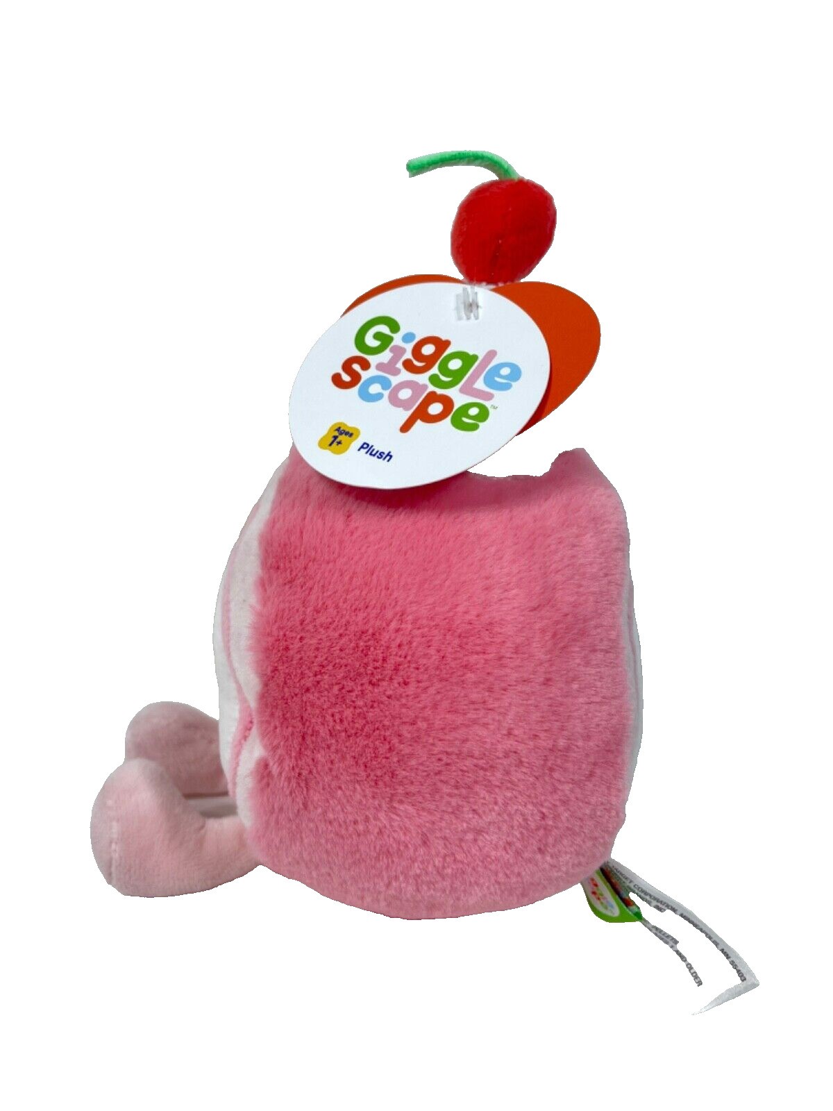 Gigglescape Swiss Roll 8.5" Plush Toy Pink Soft Stuffed Animal - Bellso