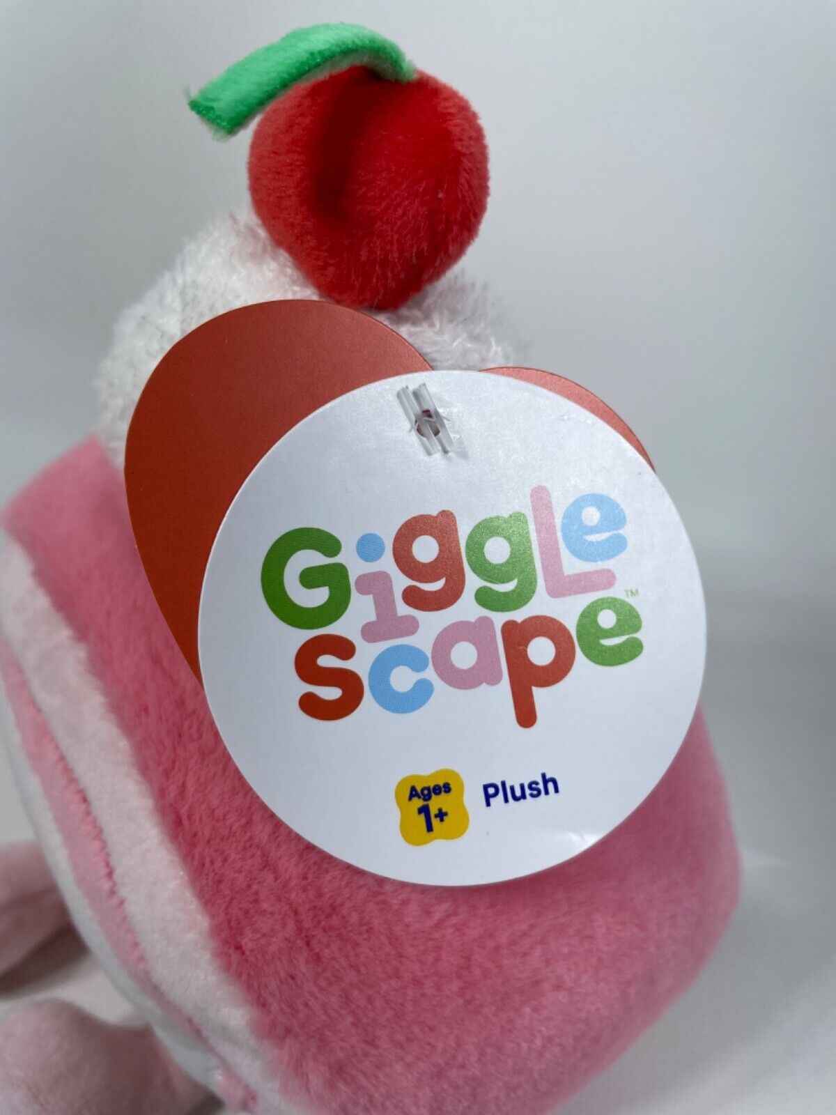 Gigglescape Swiss Roll 8.5" Plush Toy Pink Soft Stuffed Animal - Bellso