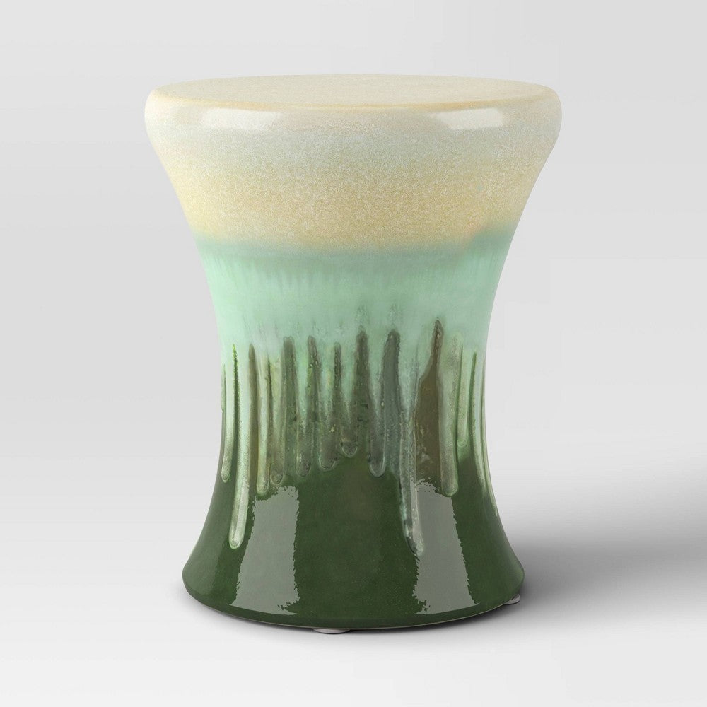 Glazed Ceramic Accent Table Green - Threshold™ - Bellso