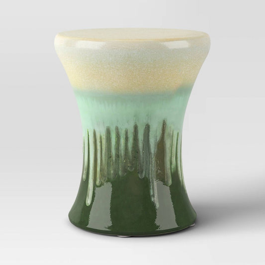 Glazed Ceramic Accent Table Green - Threshold™ - Bellso