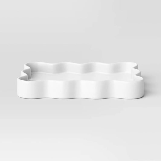 Scallop Tray White - Room Essentials™