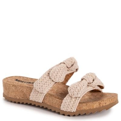 Muk Luks Women's Posie Sandal - Natural Crochet Size 9 - Bellso