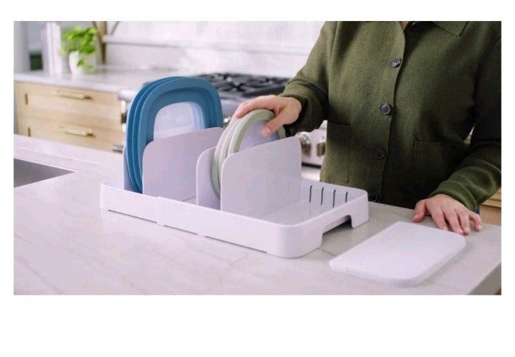 YouCopia StoraLid Food Container Lid Organizer, 40-Lid Capacity Brand New!!! - Bellso