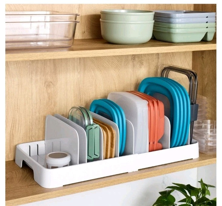 YouCopia StoraLid Food Container Lid Organizer, 40-Lid Capacity Brand New!!! - Bellso
