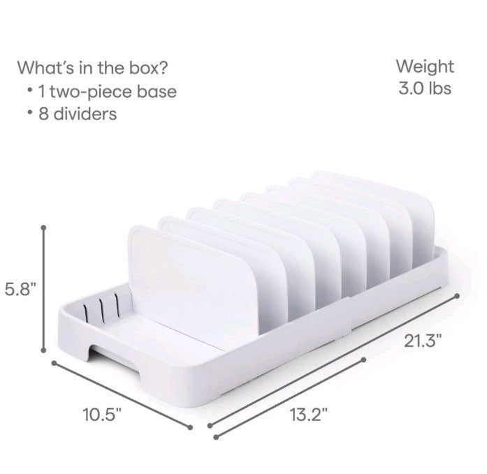 YouCopia StoraLid Food Container Lid Organizer, 40-Lid Capacity Brand New!!! - Bellso