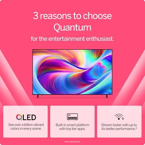 Vizio VQD50M 50 Inch Class Quantum 4K QLED UHD HDR Smart TV
