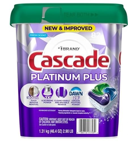 Cascade Platinum Plus Dishwasher Detergent, Fresh Scent, 82 Pacs with 24 Bonus - 106 Pacs - Bellso