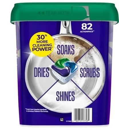 Cascade Platinum Plus Dishwasher Detergent, Fresh Scent, 82 Pacs with 24 Bonus - 106 Pacs - Bellso