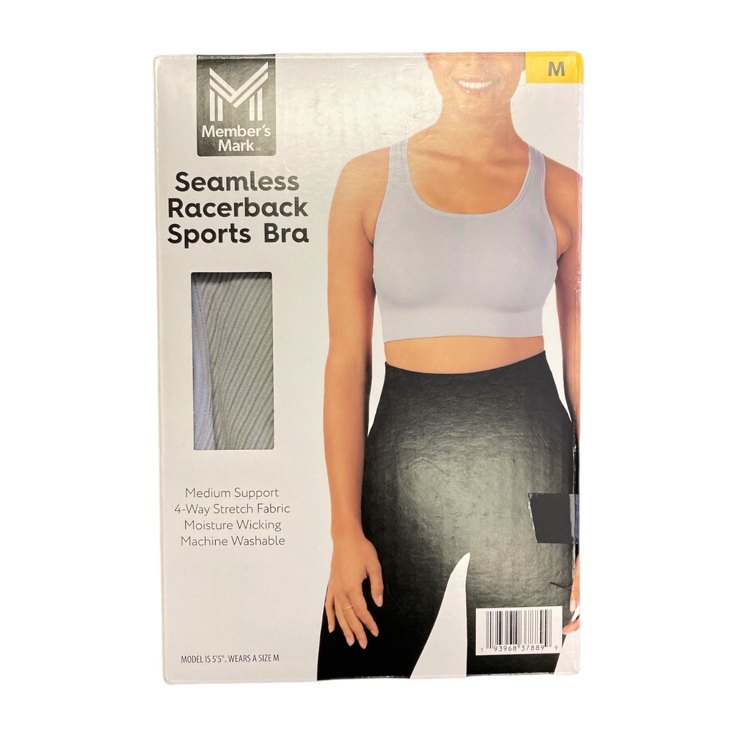 Member's Mark Women's Seamless Racerback Medium Support Sports Bra - Bellso