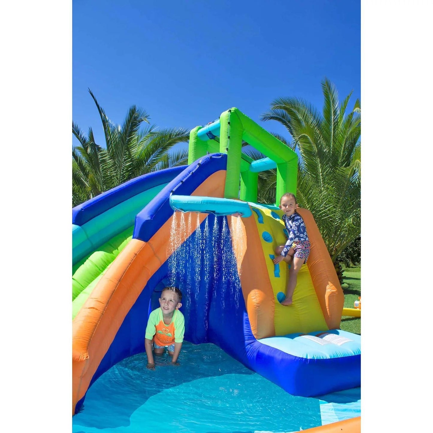 My 1st Water Slide Splash and Slide with Tunnel and Water Arch - Bellso