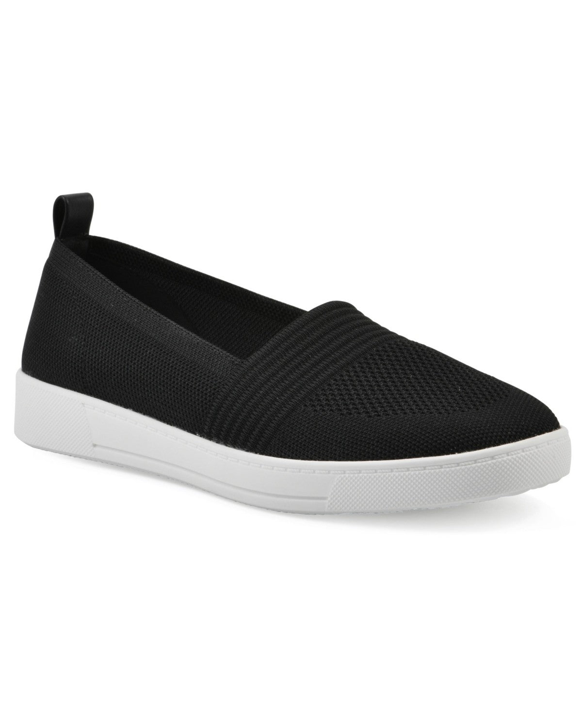 White Mountain Women's Upright Slip-on Sneakers - Black Fabric Size 9.5 - Bellso