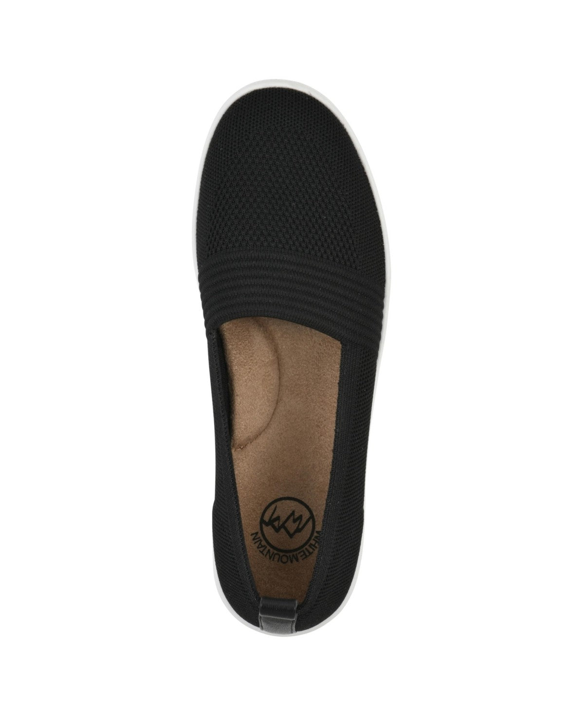 White Mountain Women's Upright Slip-on Sneakers - Black Fabric Size 9.5 - Bellso