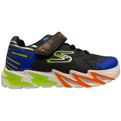 Skechers Boys Flex-Glow Bolt Light-up Stretch Laced Sneaker Size 3 - Bellso