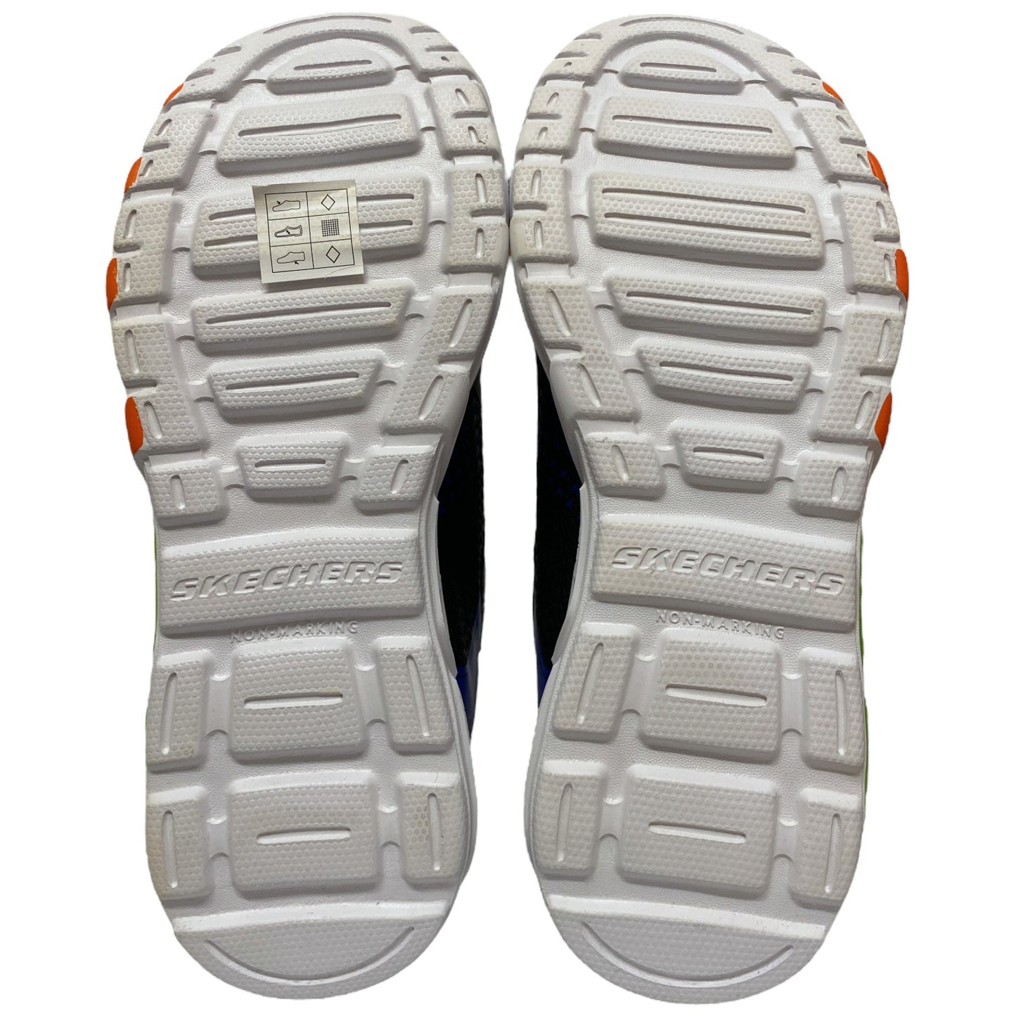Skechers Boys Flex-Glow Bolt Light-up Stretch Laced Sneaker Size 3 - Bellso