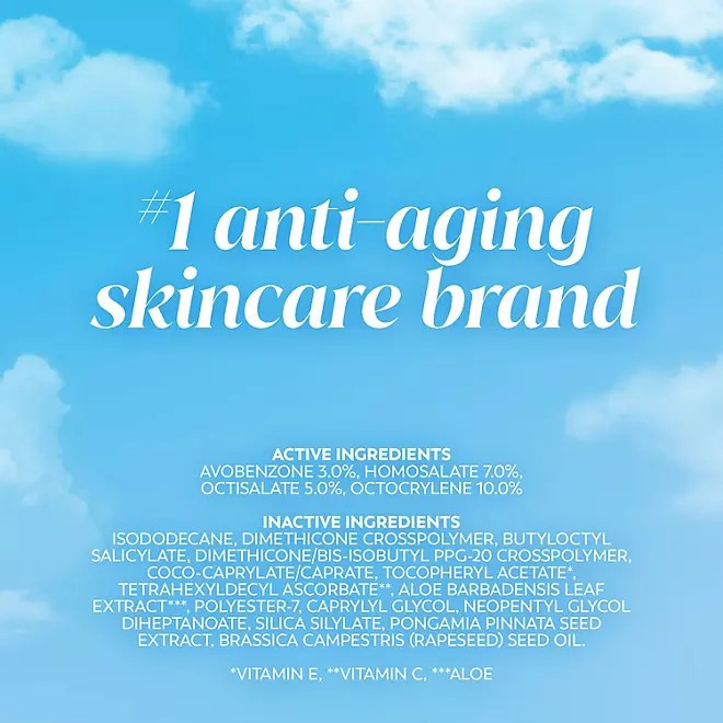 Olay Invisible Sunscreen, SPF 35 + Primer, 1.7 Fl. Oz., 2 Pk.