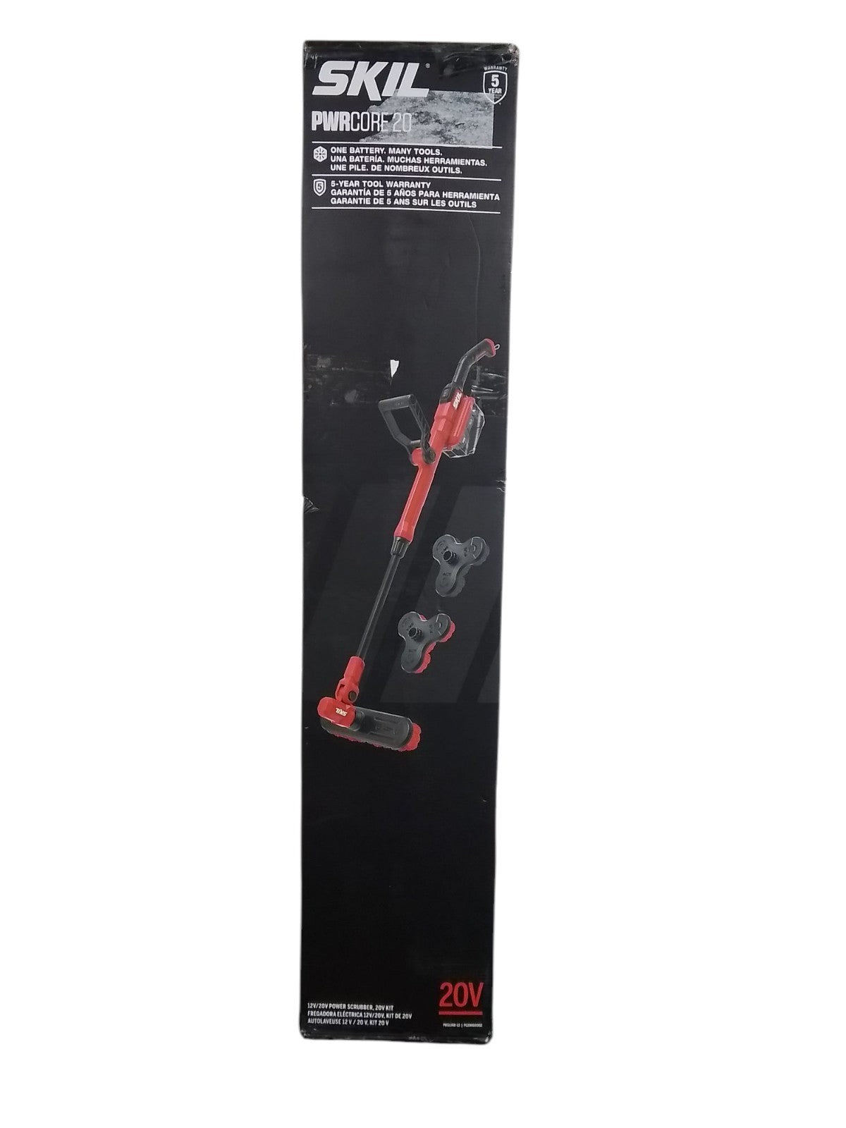 SKIL PB5100D-13, 20V Electric Power Scrubber with Accessories OB - Bellso