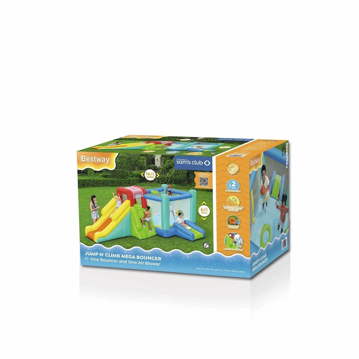 Bestway Jump 'n Climb Kids Inflatable Mega Bouncer - Bellso