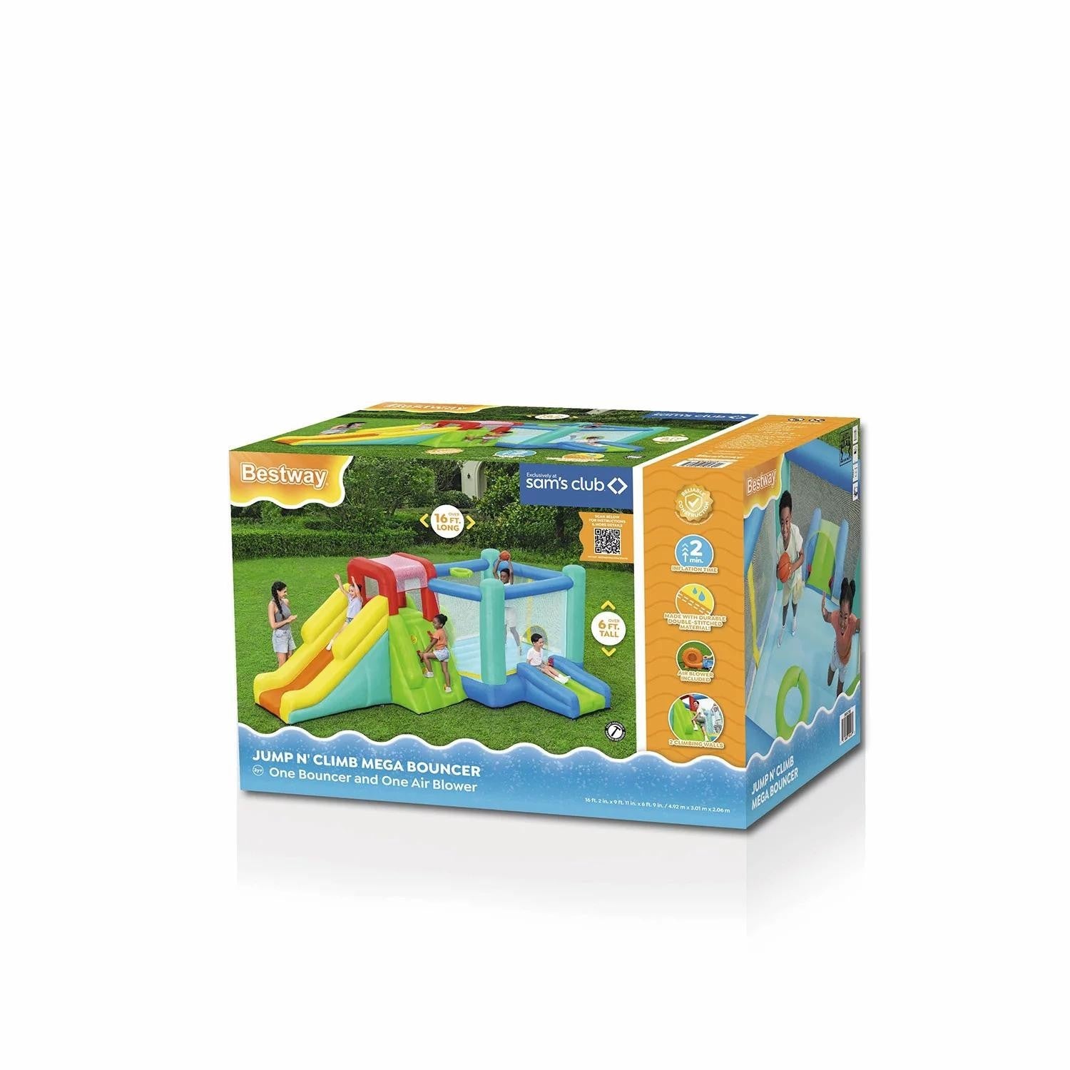 Bestway Jump 'n Climb Kids Inflatable Mega Bouncer - Bellso
