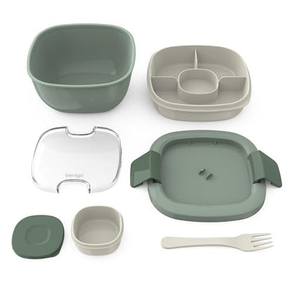 Bentgo Salad Bento Lunch Box, 2-Pack (Khaki Green) - Bellso