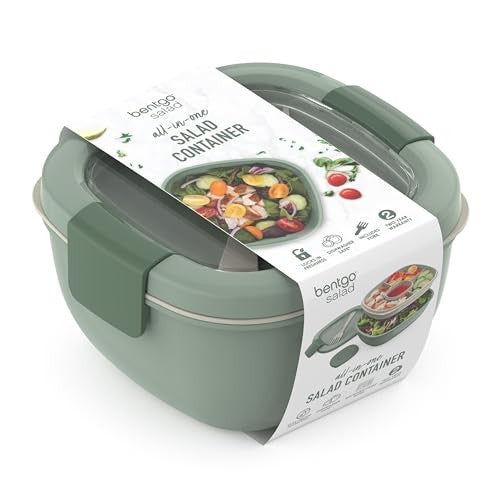Bentgo Salad Bento Lunch Box, 2-Pack (Khaki Green) - Bellso