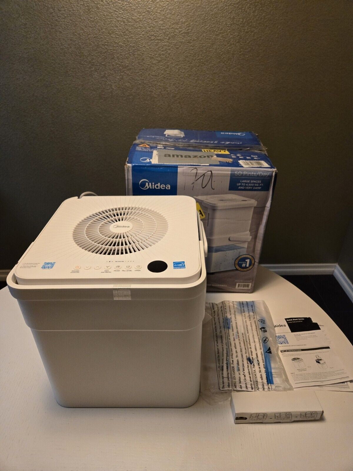 Midea Cube 50 Pint Smart Dehumidifier for up to 4,500 Sq. - Bellso