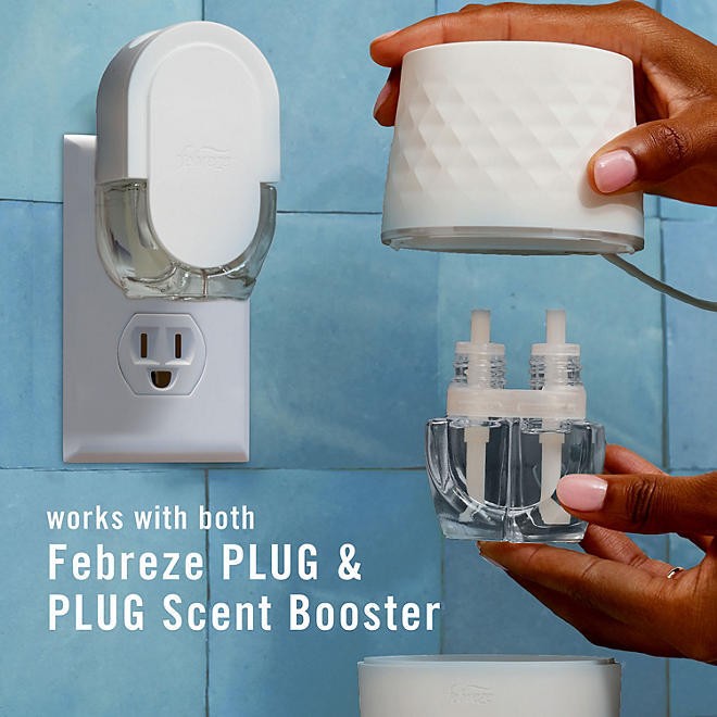 FEBREZE Plug Scent Booster Kit CALM Lavender Vanilla Bean April Fresh 3 Refills - Bellso
