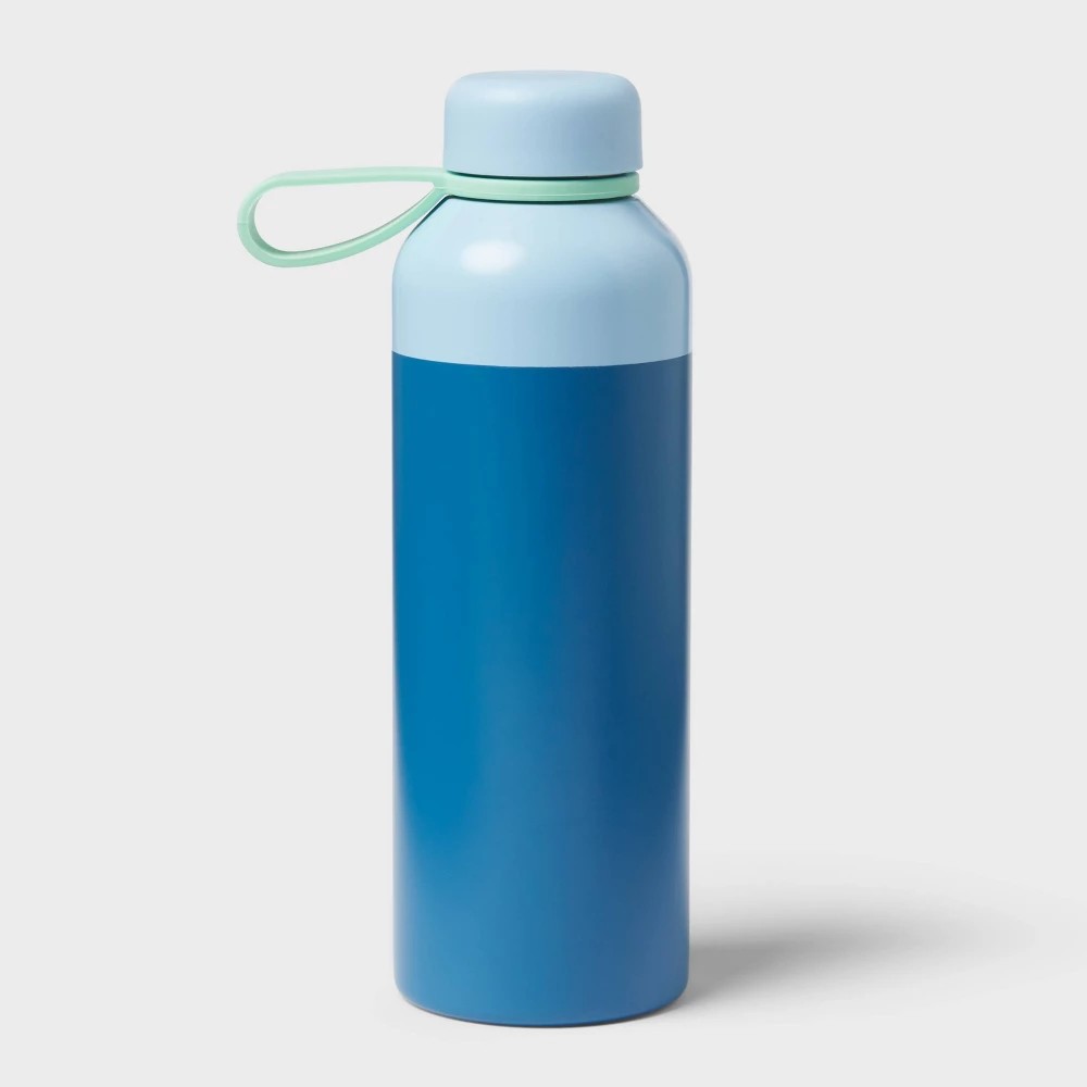 21oz Colorblock Water Bottle Blue - Sun Squad™