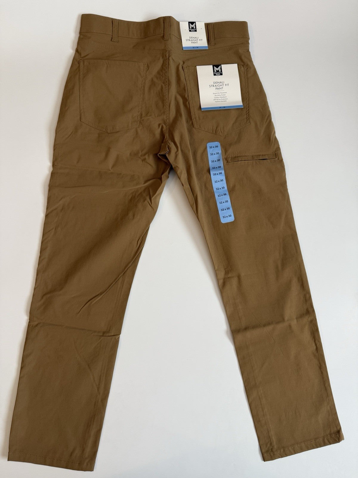 Member's Mark Men's Lightweight Comfort Waistband Straight Fit Denali Pant