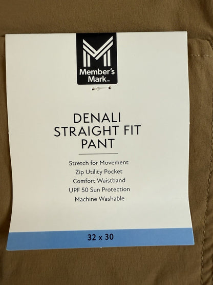Member's Mark Men's Lightweight Comfort Waistband Straight Fit Denali Pant