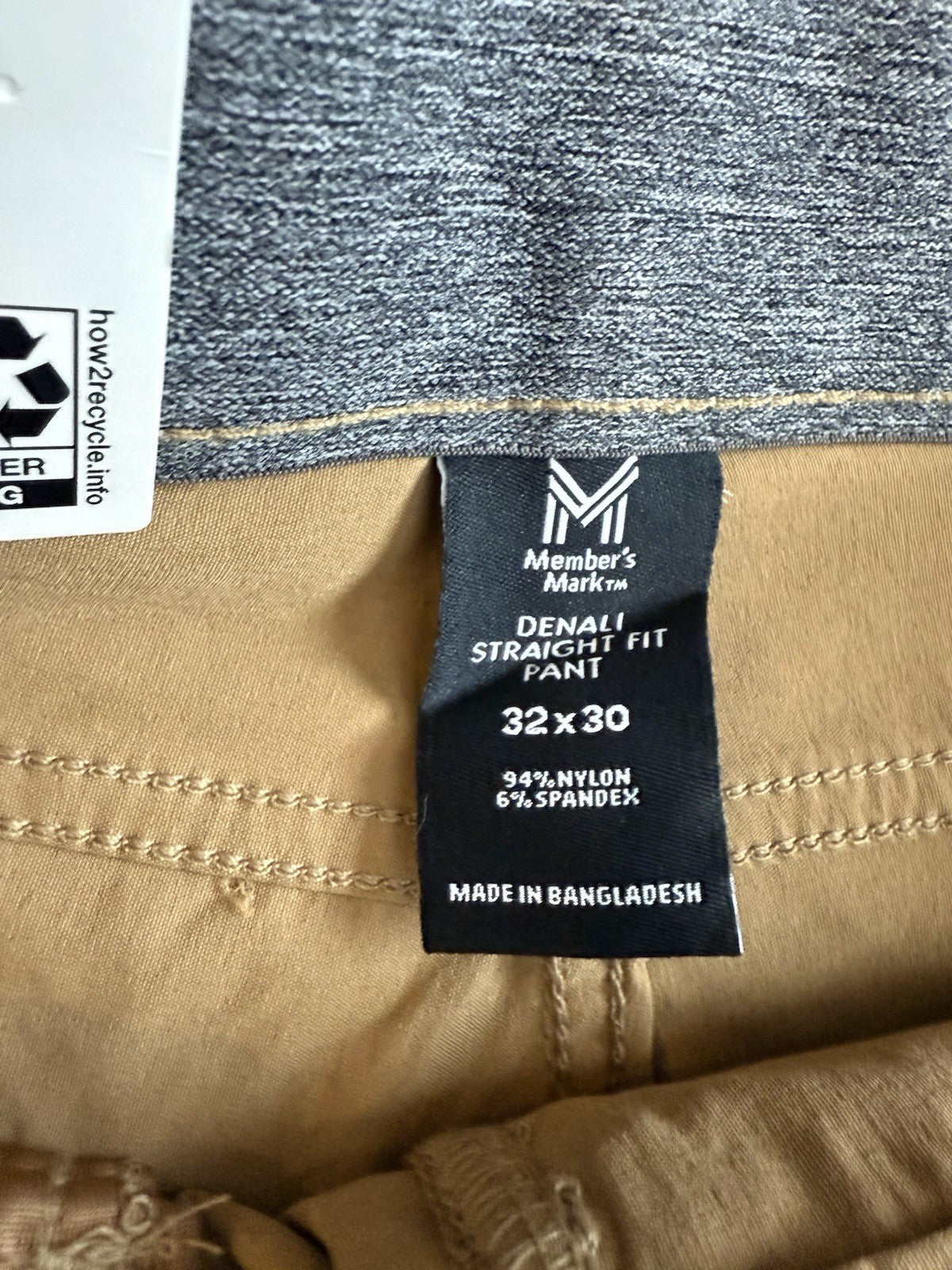 Member's Mark Men's Lightweight Comfort Waistband Straight Fit Denali Pant