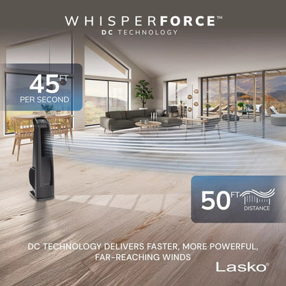 Lasko 35" DC High Velocity Blower Tower Fan with Remote - UDC351 - Bellso
