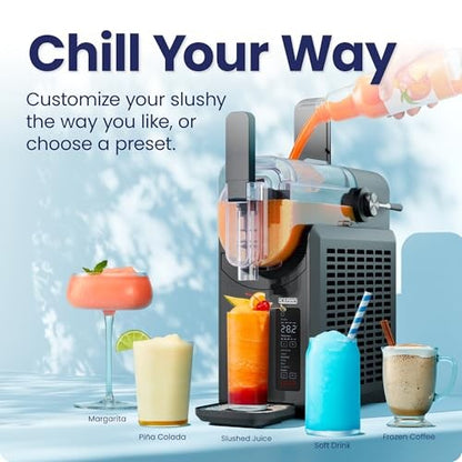 Iceman Slush-Ease 48 Oz. Slushy Maker with Customizable Thickness - Black  New