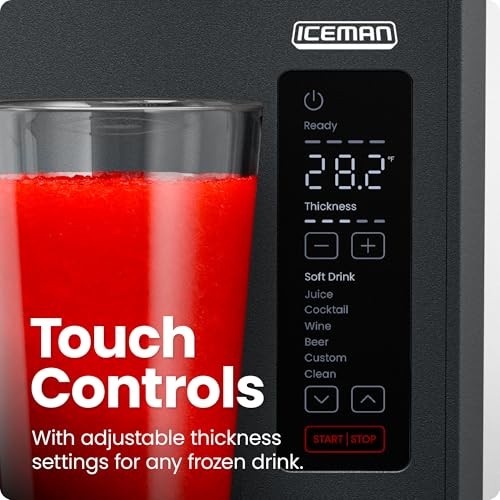 Iceman Slush-Ease 48 Oz. Slushy Maker with Customizable Thickness - Black  New