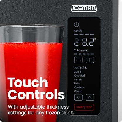 Iceman Slush-Ease 48 Oz. Slushy Maker with Customizable Thickness - Black  New