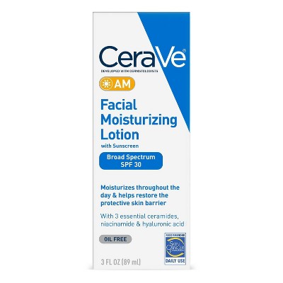 CeraVe AM Facial Moisturizing Lotion SPF 30, Oil-Free (3 Fl. Oz.) - Bellso
