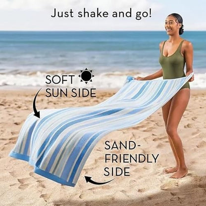 MEMBER'S MARK Oversized Beach Towels, Sand-Resistant, 40 X 72 Inches - Bellso
