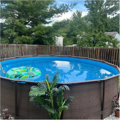 BESTWAY Large Above-Ground Swimming Pool Set 18' X 48" Ladder Filter Pump Cover - Bellso