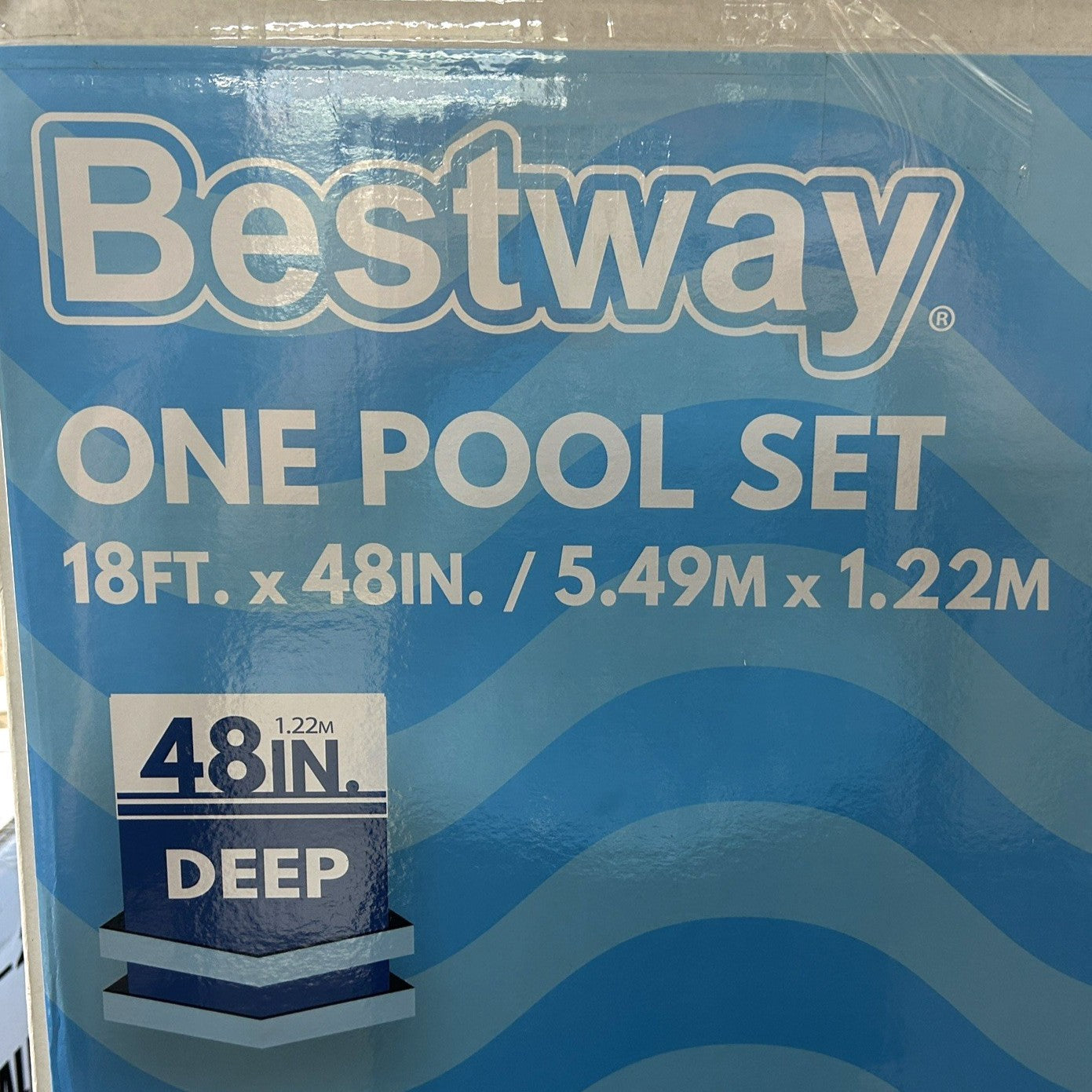 BESTWAY Large Above-Ground Swimming Pool Set 18' X 48" Ladder Filter Pump Cover - Bellso