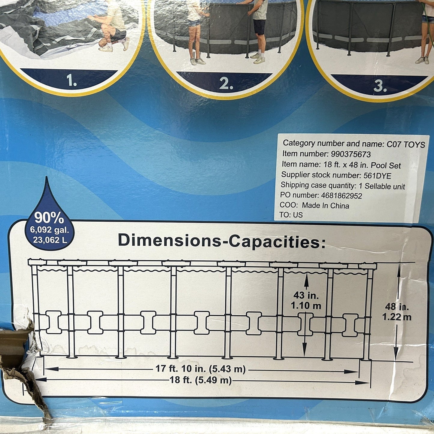 BESTWAY Large Above-Ground Swimming Pool Set 18' X 48" Ladder Filter Pump Cover - Bellso