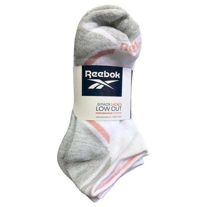 Reebok Ladies Soft Stretch Low Cut Performance Training Socks, 8 Pack