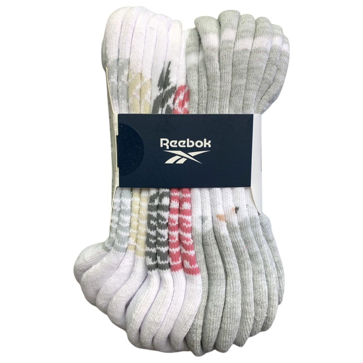 Reebok Ladies Soft Stretch Low Cut Performance Training Socks, 8 Pack
