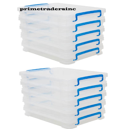 Super Stacker, Document Boxes, Clear, 10 Pack