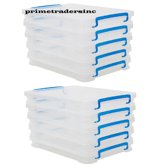 Super Stacker, Document Boxes, Clear, 10 Pack