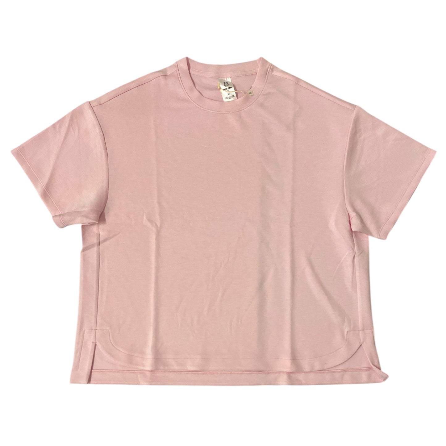 Member's Mark Women's Relaxed Fit Drop-Tail Hem Sandwash Short Sleeve Tee