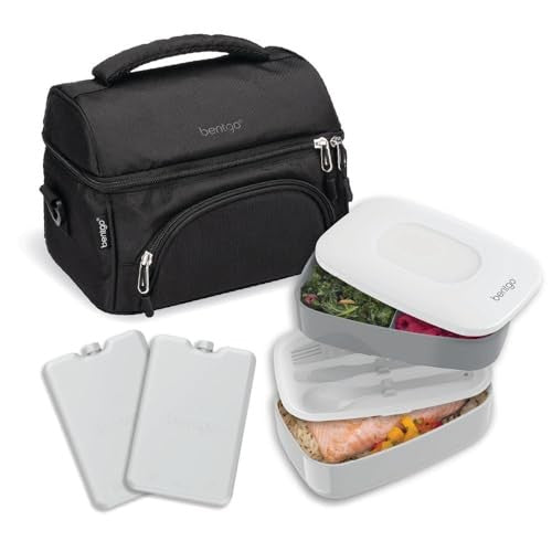 BentgoDeluxe 4-Piece Lunch Set, Carbon Black